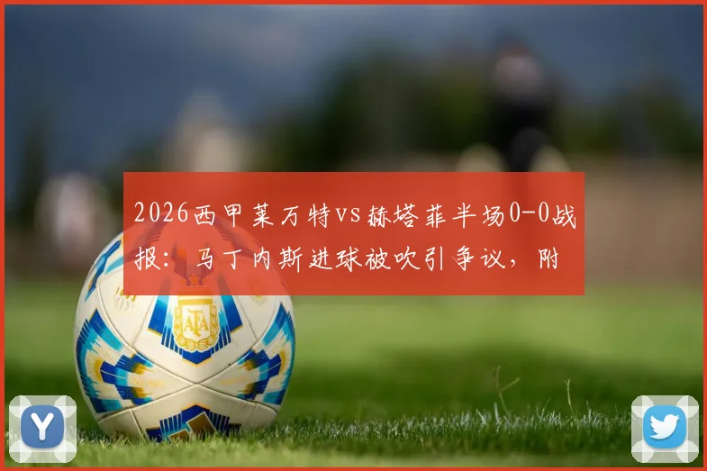 2026西甲莱万特vs赫塔菲半场0-0战报：马丁内斯进球被吹引争议，附全场集锦与判罚解析